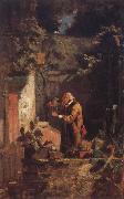Karl Schuch The Priest as Cactus Lover oil painting